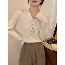 v領正肩針織衫毛衣女秋冬2025新款大碼胖mm內搭打底衫氣質上衣潮