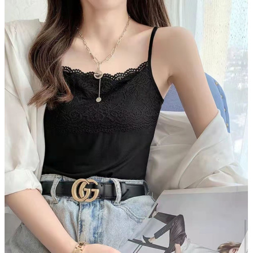 莫代爾蕾絲吊帶背心女打底衫2025新款夏季大碼內搭外穿顯瘦小吊帶