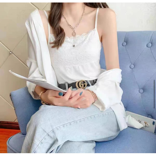 莫代爾蕾絲吊帶背心女打底衫2025新款夏季大碼內搭外穿顯瘦小吊帶