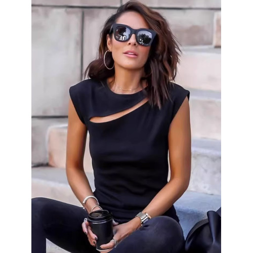 無袖上衣背心女裝曡穿性感風大碼純色獨特別致內搭打底衫歐式小衫