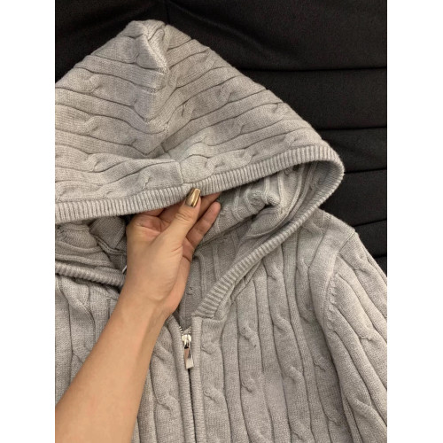 韓版灰色麻花拉鍊毛衣外套針織女春秋顯瘦慵懶風軟糯百搭開衫上衣