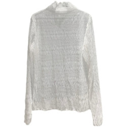 撿漏特價剪鏢折釦女裝秋冬高領堆堆領內搭網紗蕾絲打底衫女裝