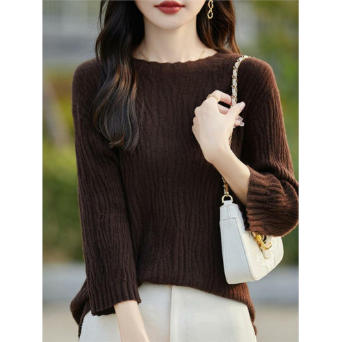 法式肌理暗紋提花五分袖上衣女半高領時髦洋氣打底針織衫中袖毛衣