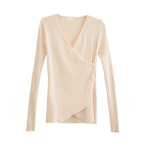 打底衫女長袖洋氣t恤秋冬歐洲站內搭百搭歐貨上衣潮小心機設計感