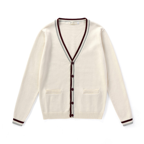 校服演出服班服長袖針織學生毛衣男女同款開衫花牋事寬松慵懶學生