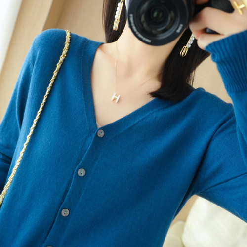 新款羊毛開衫外套女針織打底衫V領2025年春季羊絨外搭短款毛衣女 新款羊毛開衫外套女針織打底衫V領2025年春季羊絨外搭短款毛衣女