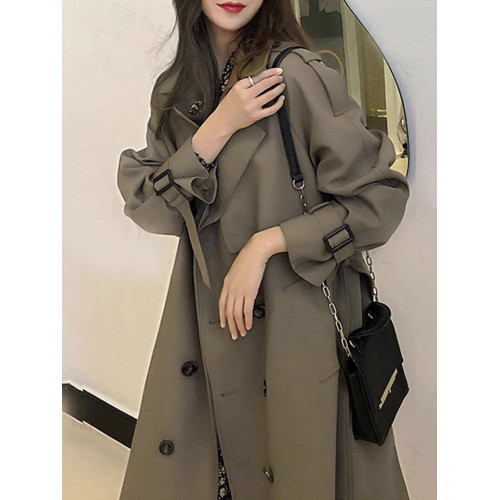 風衣女款2025新款爆款外套中長款韓系小個子英倫風高級感秋冬大衣