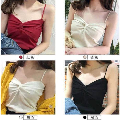 大碼吊帶背心女內搭時尚洋氣時髦外穿冰絲無袖上衣針織打底衫夏季