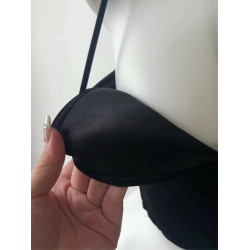 設計感小衆辣妹穿搭掛脖帶胸墊吊帶背心女內搭打底美背文胸一體式