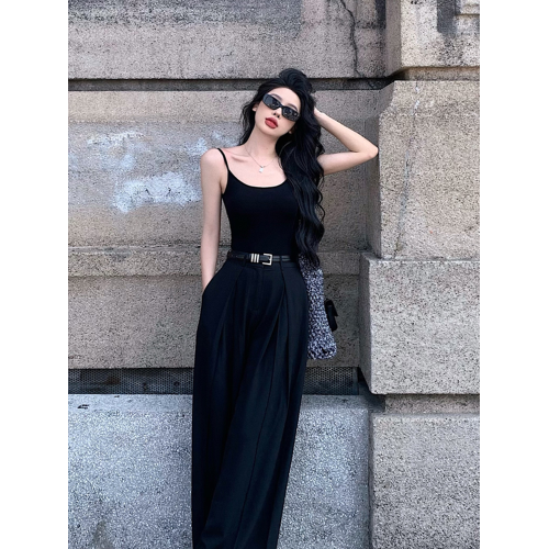 紅色露背連體吊帶背心女夏季新款帶胸墊內搭外穿海邊辣妹美背上衣