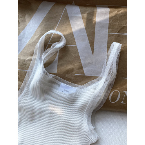 日本訂單~柔軟高彈！高級真絲 螺紋百搭修身內搭單品背心女春夏新