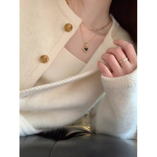 小香風氣質馬海毛毛衣外套女早春2025新款針織開衫高級感外搭上衣 小香風氣質馬海毛毛衣外套女早春2025新款針織開衫高級感外搭上衣