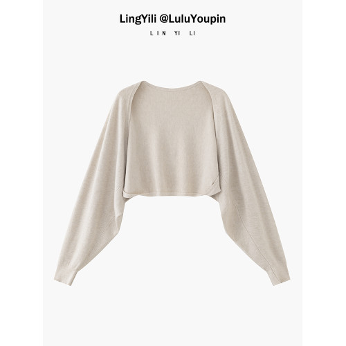 早秋針織毛衣開衫女連衣裙外搭配吊帶披肩蝙蝠袖坎肩罩衫外套上衣 早秋針織毛衣開衫女連衣裙外搭配吊帶披肩蝙蝠袖坎肩罩衫外套上衣