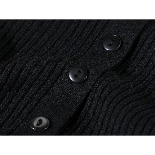 XinmonLee高級感性感露肩針織打底衫一字肩早秋季收腰顯瘦短上衣