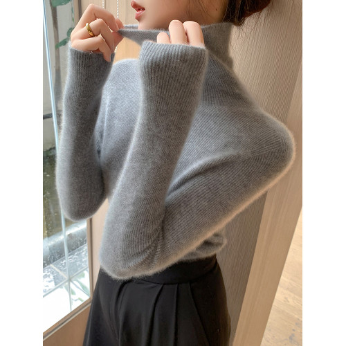 2025秋冬新款高領羊毛衫女修身內搭打底堆堆領高級感針織毛衣 2025秋冬新款高領羊毛衫女修身內搭打底堆堆領高級感針織毛衣