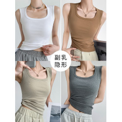 2025夏季新款短款吊帶小背心女士打底內搭外穿遮副乳工字美式上衣