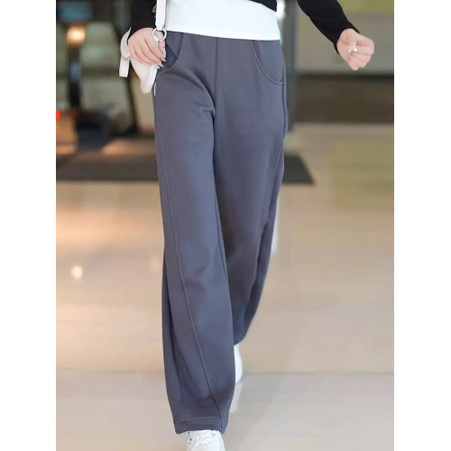 窄版香蕉褲女小個子秋冬褲子2025新款濶腿褲彎刀休閒爆款直筒衛褲