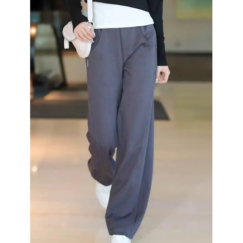 窄版香蕉褲女小個子秋冬褲子2025新款濶腿褲彎刀休閒爆款直筒衛褲