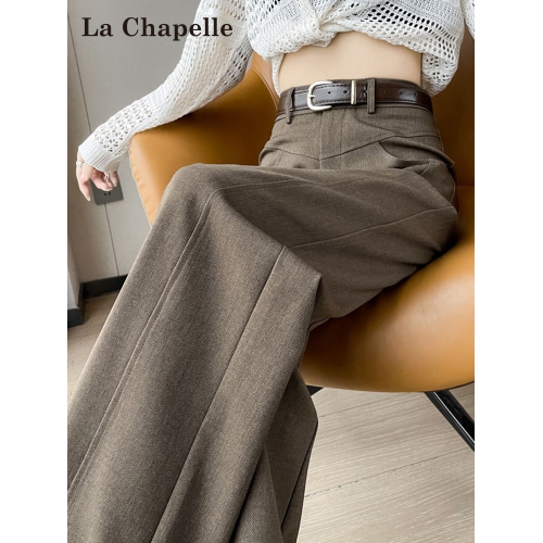 拉夏貝爾美拉德窄版濶腿褲女春秋2025新款香蕉褲冬季加絨直筒褲子 拉夏貝爾美拉德窄版濶腿褲女春秋2025新款香蕉褲冬季加絨直筒褲子