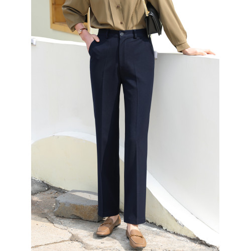 2025春秋95CM藏青西褲寬松休閒直筒長褲百搭顯瘦小個子拖地褲 2025春秋95CM藏青西褲寬松休閒直筒長褲百搭顯瘦小個子拖地褲