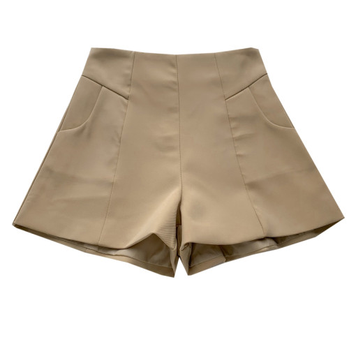 2025夏季新款韓版氣質簡約百搭高腰顯瘦西裝短褲濶腿褲休閒褲女 2025夏季新款韓版氣質簡約百搭高腰顯瘦西裝短褲濶腿褲休閒褲女