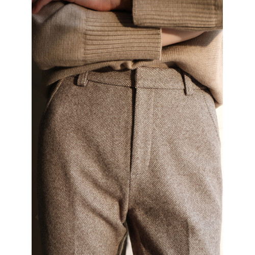 秋冬加厚人字紋毛呢褲九分褲女直筒菸管褲韓版寬松小腳褲高腰簡約 秋冬加厚人字紋毛呢褲九分褲女直筒菸管褲韓版寬松小腳褲高腰簡約