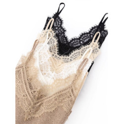 蕾絲花邊吊帶背心女外穿美背西裝內搭打底衫絕美冰絲針織無袖上衣