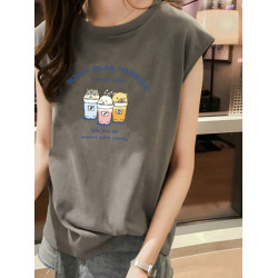 運動無袖吊帶背心女夏季2025新款大碼胖mm寬松百搭打底ins上衣潮