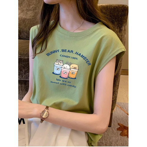 運動無袖吊帶背心女夏季2025新款大碼胖mm寬松百搭打底ins上衣潮