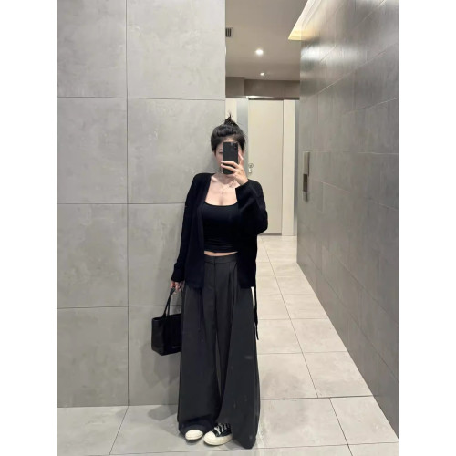 慵懶風毛衣開衫女秋季2025新款松弛感寬松設計感小衆系帶針織外套 慵懶風毛衣開衫女秋季2025新款松弛感寬松設計感小衆系帶針織外套