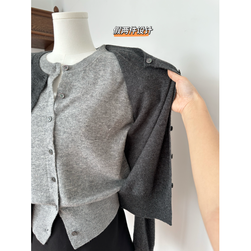 玖月伍 【智性美女】假兩件休閒多種穿法針織開衫 玖月伍 【智性美女】假兩件休閒多種穿法針織開衫