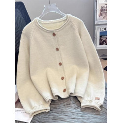 針織開衫毛衣外套女裝春裝春秋外穿2023新款爆款歐貨寬松上衣