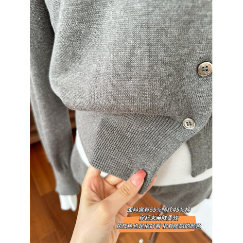 玖月伍 老錢風毛衣套裝女秋季慵懶休閒小圓領外套/毛織短褲兩件套 玖月伍 老錢風毛衣套裝女秋季慵懶休閒小圓領外套/毛織短褲兩件套