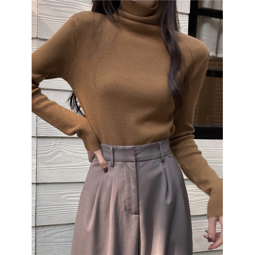 多巴胺穿搭大碼胖mm高領內搭毛衣女2025新款春秋季白色打底針織衫 多巴胺穿搭大碼胖mm高領內搭毛衣女2025新款春秋季白色打底針織衫