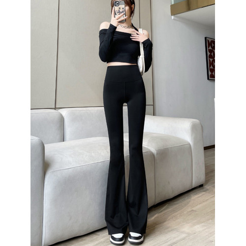 喇叭鯊魚褲女外穿打底褲秋冬加絨微喇馬蹄褲高腰收腹提臀修身緊身 喇叭鯊魚褲女外穿打底褲秋冬加絨微喇馬蹄褲高腰收腹提臀修身緊身