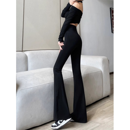 喇叭鯊魚褲女外穿打底褲秋冬加絨微喇馬蹄褲高腰收腹提臀修身緊身 喇叭鯊魚褲女外穿打底褲秋冬加絨微喇馬蹄褲高腰收腹提臀修身緊身