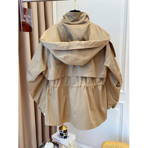 2025春秋季新款風衣女款工裝外套小個子爆款英倫風衣大碼女裝洋氣