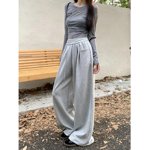 145小矮個子慵懶風休閒褲秋衛褲女150顯高直筒高腰濶腿拖地九分xs 145小矮個子慵懶風休閒褲秋衛褲女150顯高直筒高腰濶腿拖地九分xs