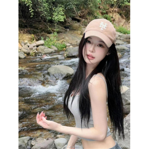 辣妹穿搭絕美獨特精緻設計感小衆紐釦自帶胸墊吊帶背心女外穿美背