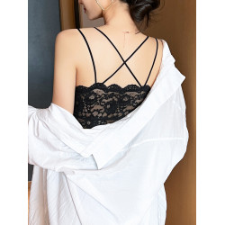 蕾絲美背內衣吊帶背心女夏打底內搭抹胸短款外穿2025新款性感上衣