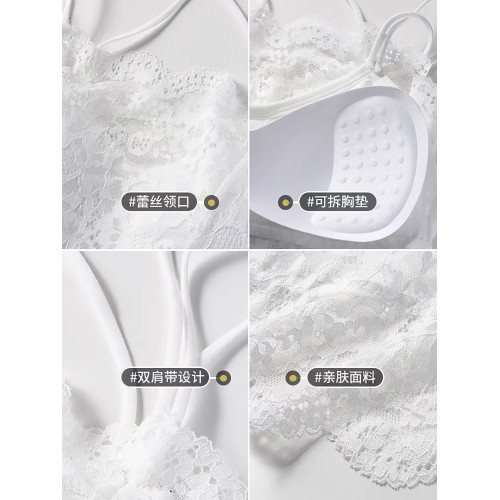 蕾絲美背內衣吊帶背心女夏打底內搭抹胸短款外穿2025新款性感上衣