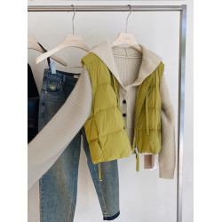 奶fufu連帽毛衣女秋冬寬松小衆設計慵懶高級感軟糯短款針織衫外套