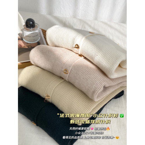 針織衫上衣早秋女裝2025新款polo領小香風內搭打底衫春秋洋氣毛衣