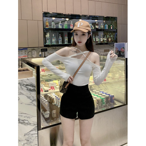 黑色短褲女秋冬2025西裝外穿緊身性感顯瘦包臀褲高腰辣妹彈力靴褲