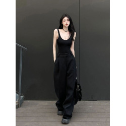 美式設計感露背吊帶小背心女夏季2024新款美背帶胸墊一體辣妹上衣