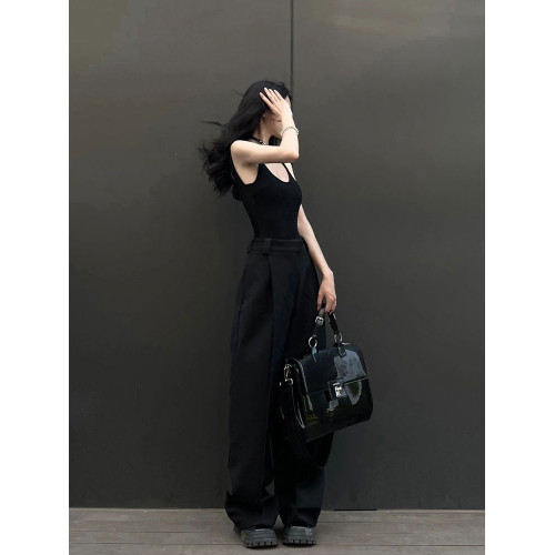 美式設計感露背吊帶小背心女夏季2024新款美背帶胸墊一體辣妹上衣