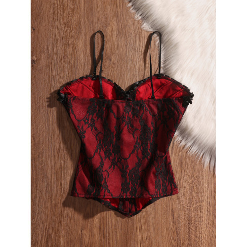 萬聖節魚骨胸衣束腰紅色魚骨抹胸吊帶上衣女甜酷內搭外穿辣妹背心