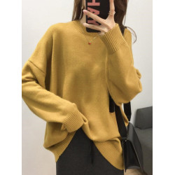 胖mm300斤大碼毛衣女秋冬寬松套頭慵懶外穿中長款針織衫上衣外套