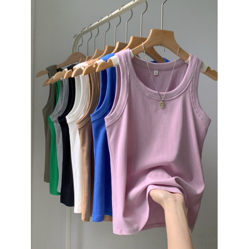 美式寬肩帶防走光螺紋吊帶背心女內搭2025年夏季新款外穿無袖上衣