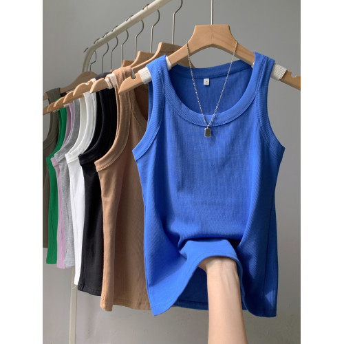 美式寬肩帶防走光螺紋吊帶背心女內搭2025年夏季新款外穿無袖上衣